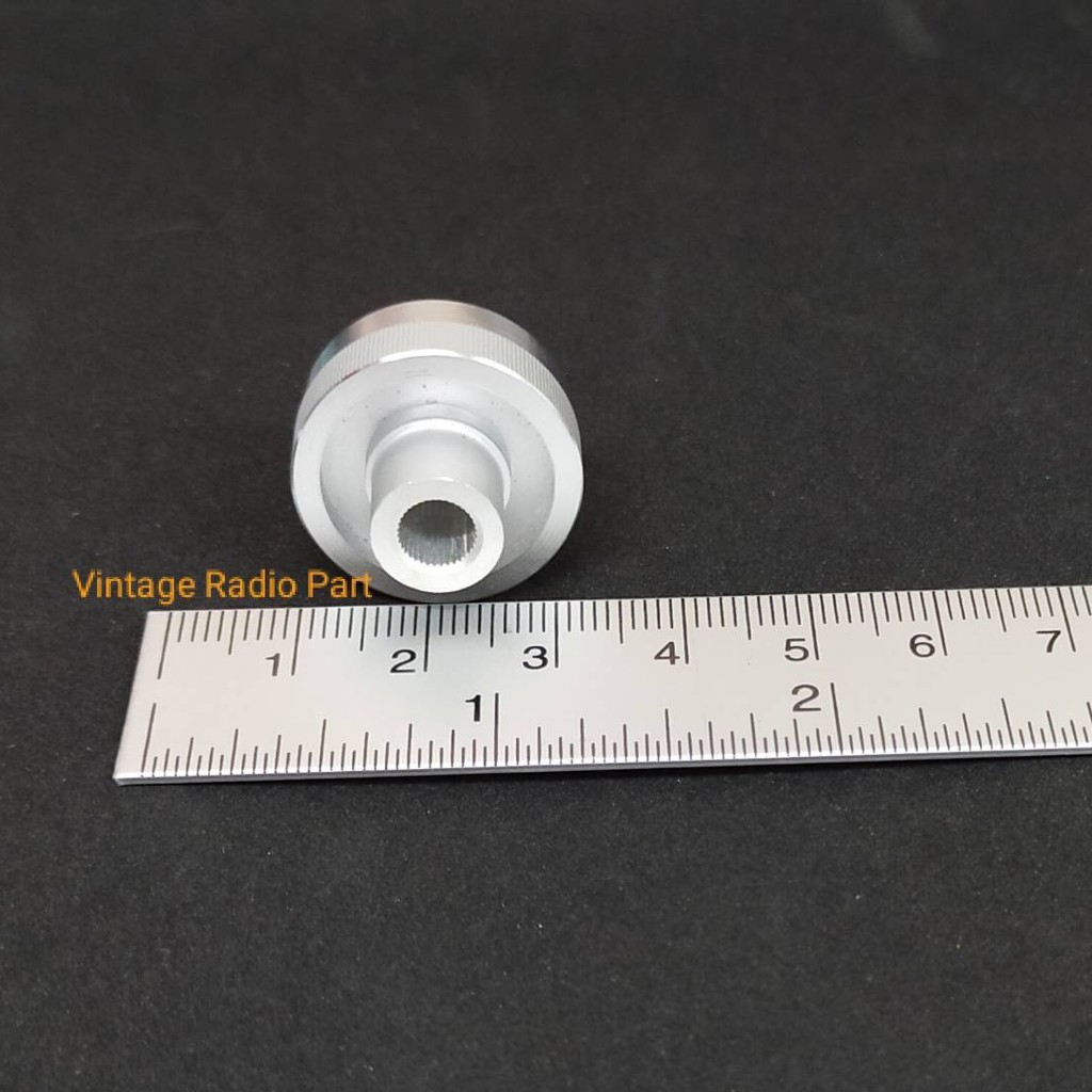 ลูกบิดอลูมิเนียม,ลูกบิดโวลลุ่ม Volume Knob อลูมิเนียมทั้งตัว แกนเฟือง  ขนาด 20 *10 มม. ราคาพิเศษสินค้ามีตำหนิ (1 ชิ้น)