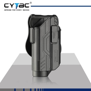 ซองปืนพกนอก Cytac ติดไฟฉายได้หลากหลายรุ่น สำหรับปืน G19 วัสดุ Polymer เกรดคุณภาพ