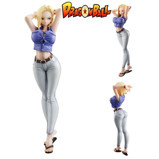 Figure ฟิกเกอร์ Model โมเดล Dragon Ball Z ดราก้อนบอลแซต Android 18 Lazuli หมายเลข 18 ลาซูลี