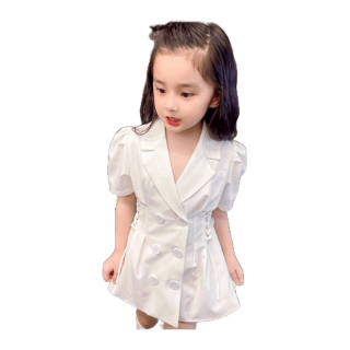 Aiyaya-039เตรียมจัดส่งชุดเดรสเด็กผู้หญิงเดรสสไตล์เกาหลี กระโปรงเอวยางยืด