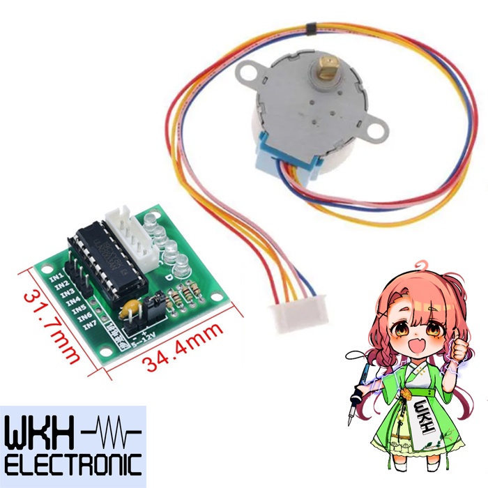 ULN2003 DRIVER มอเตอร์ STEPPER 5V BOARD PLUS มอเตอร์ STEPPER 5V 4-PHASE