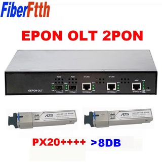 (พร้อมส่ง) พอร์ต EPON OLT 2PON FTTH CATV OLT พร้อมโมดูล PON 2 ชิ้น