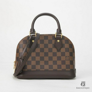 NEW LOUIS VUITTON ALMA BB BROWN DAMIER CANVAS GHW