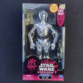 โมเดลฟิกเกอร์เเท้100% สตาร์วอร์ส - Starwars- Hasbro2000 Starwars Episode1- TC-14-12 นิ้ว มือหนึ่งของเเท้