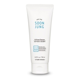 Etude House Soon Jung 5.5 Foam Cleanser 100ml, 150ml / pH 6.5 Whip Cleanser 150ml