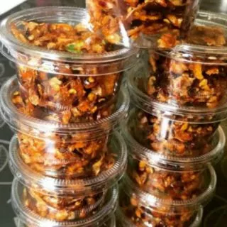 ถ้วยพลาสติก (ขนาด3ออน+ฝาเรียบปิดคู่กัน) ใส่น้ำพริก กากหมู น้ำพริกอื่นอื่น ได้ตามต้องการ แพคละ50ใบ พร้อมฝาเรียบ