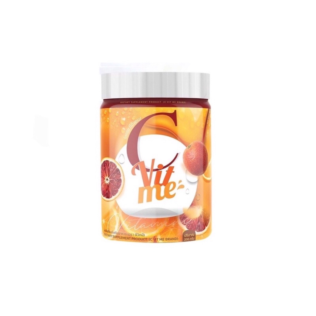 C vit me น้ำชงวิตามินซี รสส้มแฟนต้า 200 g.