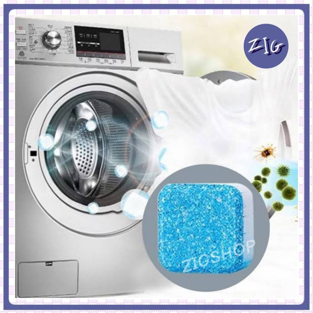 ZIGSHOP - (1 เม็ด) เม็ดฟู่ล้างถังเครื่องซักผ้า ช่วยขจัดคราบสกปรก และแบคทีเรียต่างๆ