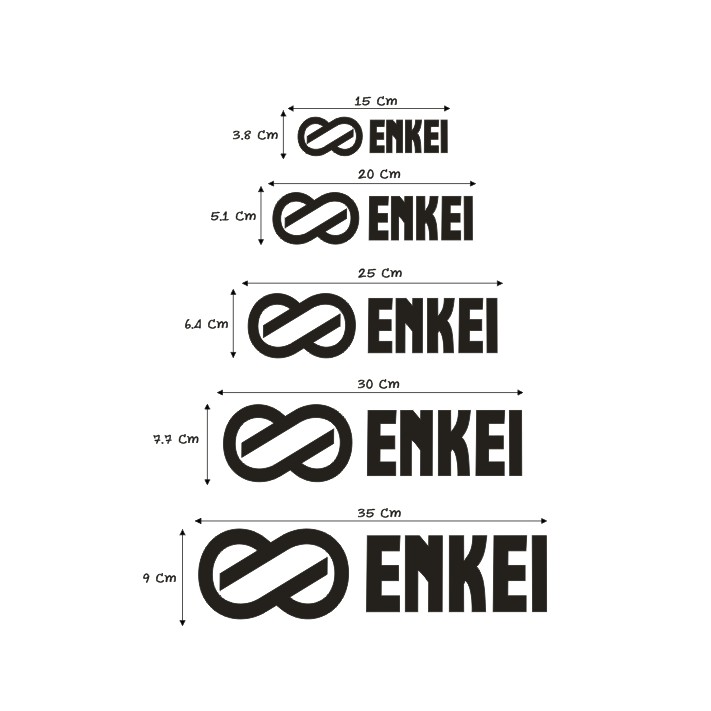 Sticker”สติ๊กเกอร์ENKEI”ชิ้นละ สะท้อนแสง💯%แบบตัด พร้อมส่ง
