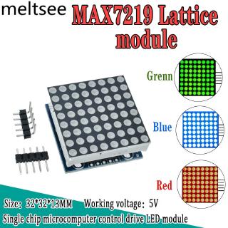 Max7219 dot matrix ชุดโมดูลไมโครควบคุม DIY Kit MCU ชุดโมดูลควบคุมจอแสดงผล LED