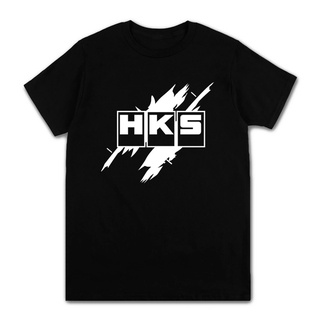 ขายดี!เสื้อยืดแขนสั้นลําลอง ผ้าฝ้าย พิมพ์ลายตัวอักษร HKS แฟชั่นฤดูร้อน สําหรับผู้ชายS-5XL