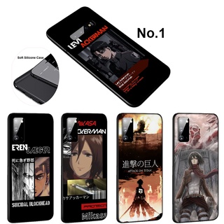 เคสซิลิโคนนิ่ม ลายอนิเมะ Attack On Titan RR4 สําหรับ Vivo Y19 Y20 Y30 Y50 Y70 2020 V19 V20 SE V21 S7 Y11s Y20i Y20s