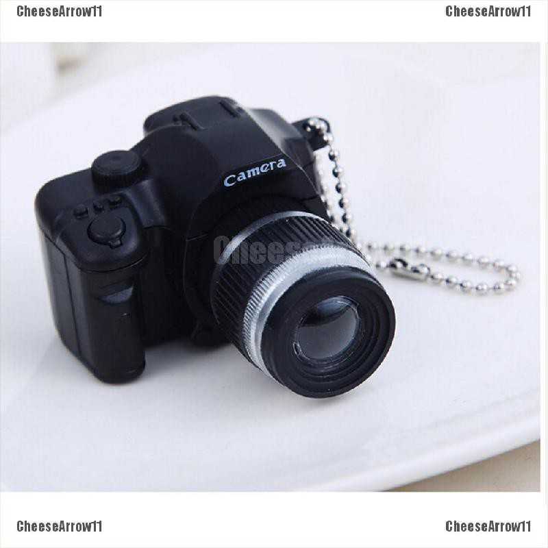 CheeseArrow Cute Mini Toy Camera Charm Keychain With Flash Light&Sound