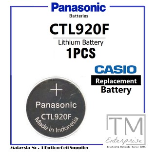 Panasonic CTL920 Solar Rechargeable Casio Gshock Battery CTL920F ctl ...