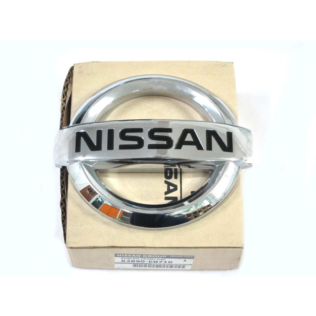 ศูนย์แท้ โลโก้กระจังหน้ารถ นิสสัน นาวาร่า 2005 - 2012 รหัส 62890-EB710 NISSAN NAVARA D40 ป้ายหน้ากระ
