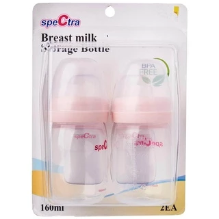 🍼ขวดนม Spectra ขวดนม คอกว้าง ใช้เป็นขวดต่อกรวยปั๊มนม Spectra ได้ ขนาด 5 ออนซ์