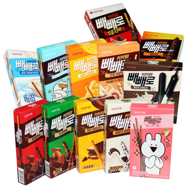 พร้อมส่ง 롯데 빼빼로 บิสกิตแท่ง เปปเปอโร่ Lotte Pepero Stick Biscuit & Chocolate