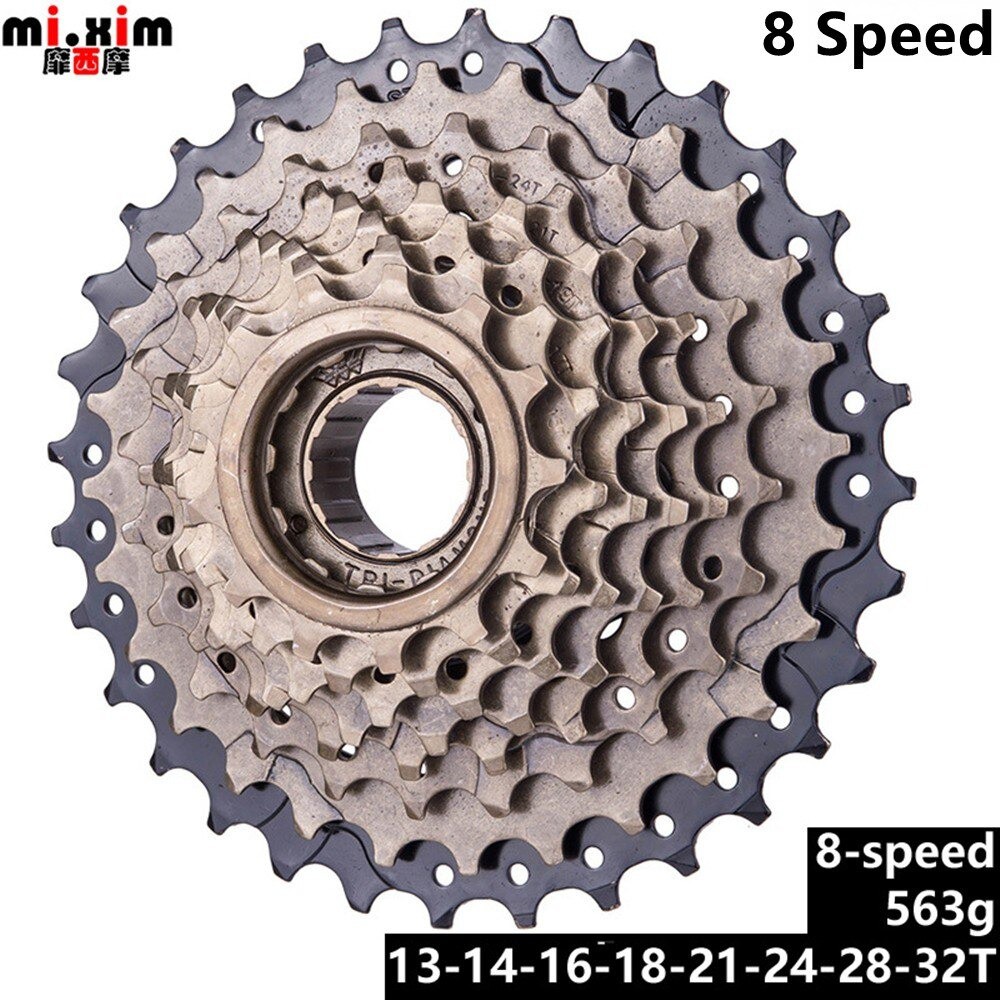 เฟืองเกลียวจักรยาน 7/8/9 Speed Bicycle Rotating Freewheel MTB Mountain Bike Threaded 13T-32T