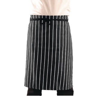 ผ้ากันเปื้อน ยาว 23 นิ้ว ลายทาง ผ้าเวสต์พอยต์ เกรด A 4 สี เกรดโรงแรม✨Stripe Half Apron 23" 4 Colors Hotel Quality