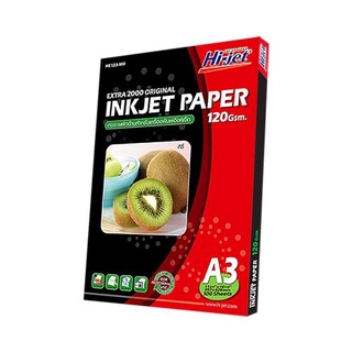 Hi-jet กระดาษอิงค์เจ็ท ผิวด้าน Inkjet Matt Paper 120 แกรม A3 100 แผ่น