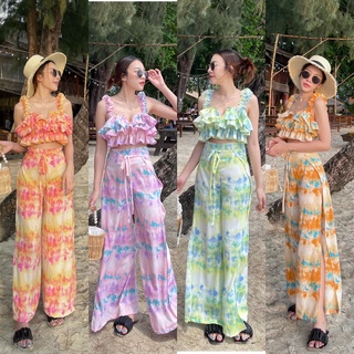 mm designs Dress pleats 🌴🌴  ชุดเดรสขายหางปลา คอวีแขนกุดเนื้อผ้าอัดพลีท