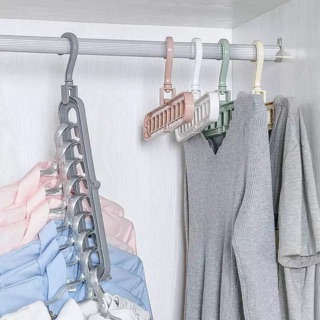 Space Saving แขวนเสื้อผ้าสำหรับเสื้อผ้า Drying Rack ผ้าพันคอผ้าพันคอพลาสติกมัลติฟังก์ชั่นเข็มขัด Tie แขวนเก็บ Racks