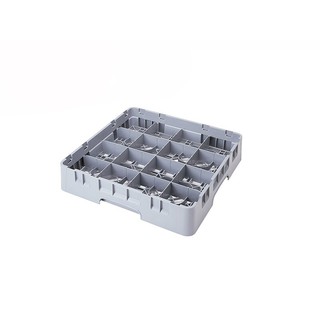แร็คล้าง16 ช่อง / สีเทาอ่อนcambro16C258-151 16 compartment clear rack / light gray cambro16C258-151