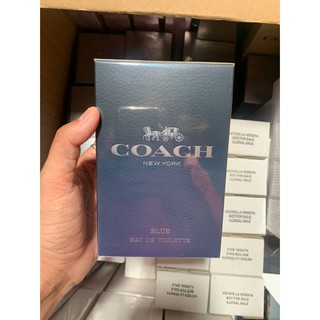 Coach Blue For Man edt 90ml ซีล 2300฿  น้ำหอมผู้ชายที่ได้รับแรงบันดาลใจจากสายลมเย็นและอากาศบริสุทธิ์ จากโค้ชนักออกแบบเคร