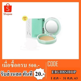 แป้งพัฟ ยูวีออยฟรี zendori uv no.01,02,03 สีเขียว