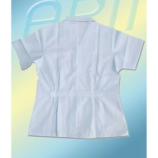 เสื้อกาวน์เปล่าตัวสั้น (สั่งปักตราที่ต้องการ+ฟรีปักชื่อ)