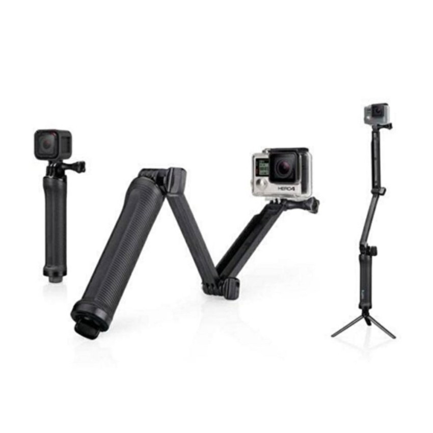 ไม้ Gopro/SJCam/Xiaomi YI monopod 3 Way ไม้ 3 WAY Monopod ซื้อ 1 แถม กระเป๋า Size S(Black) #2