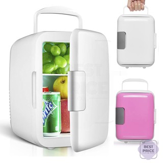 พร้อมส่ง ตู้เย็นมินิ ตู้เย็นเล็ก ตู้เย็นพกพา Mini-Refrigerator 4L พกพาสะดวก ใช้ได้ทั้งรถยนต์และไฟบ้าน ขนาด 4 ลิตร