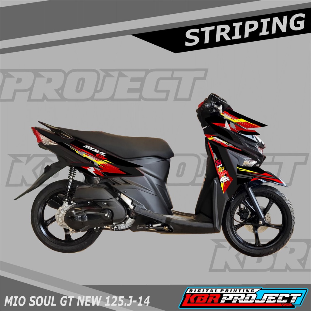 MIO SOUL GT NEW 125 สติ๊กเกอร์ Racing variation, YAMAHA MIO SOUL GT NEW 125 J.14 สติ๊กเกอร์มอเตอร์ไซ
