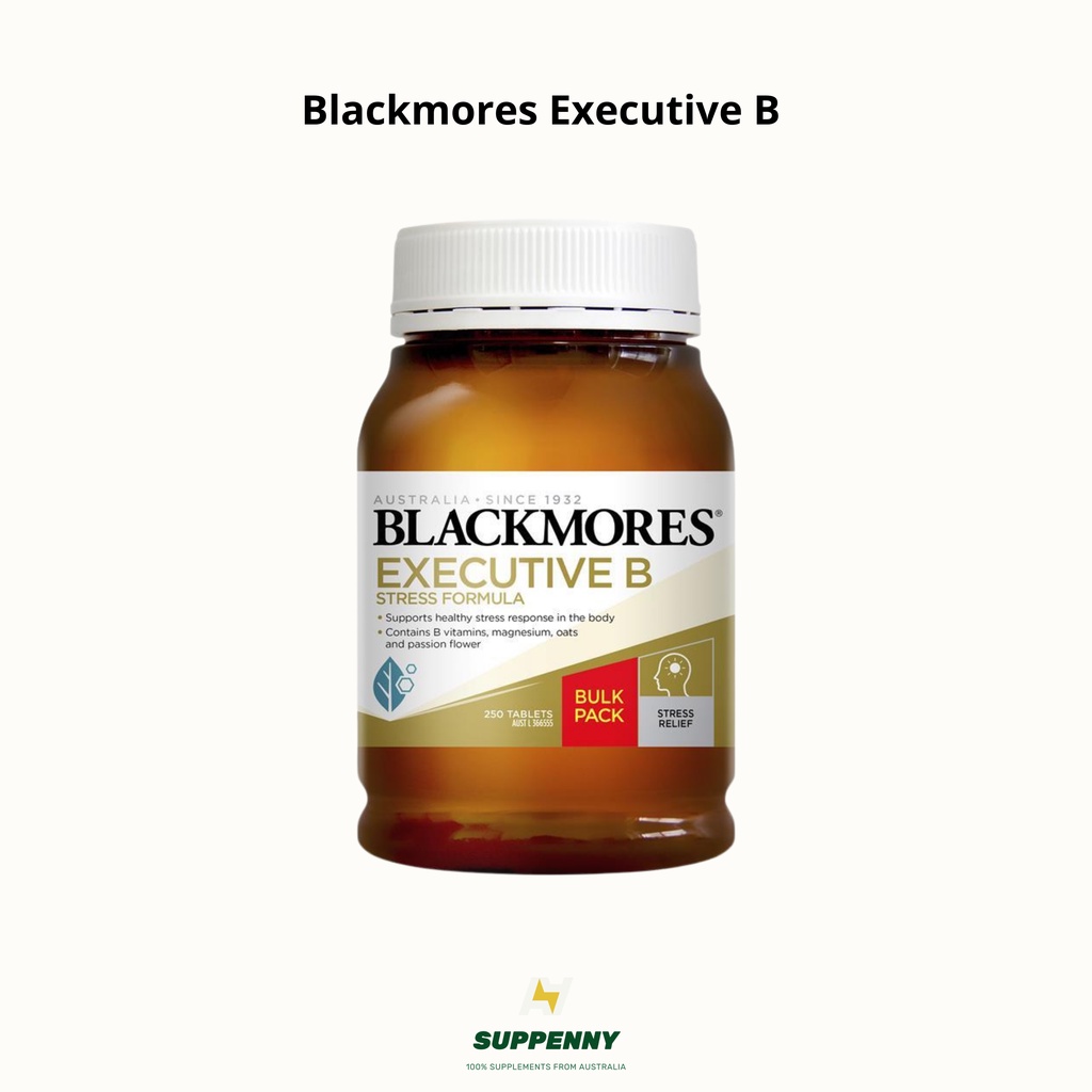 Blackmores Executive B Stress Formula วิตามินบีรวม บำรุงสมอง ระบบประสาท ...