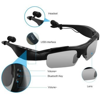 แว่นตากันแดด เเว่นตากันเเดดพร้อมมัลติฟังชั่น แว่นตาชุดหูฟังพร้อมไมโครโฟนSMART WEAR FASHION PIONEER-2
