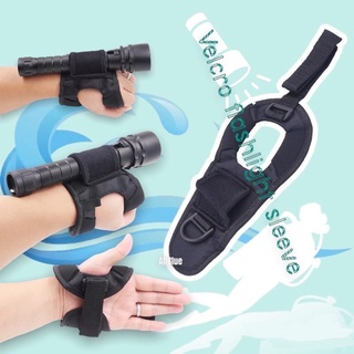 สายรัดไฟฉายดำน้ำ Velcro flashlight sleeve อุปกรณ์เสริมไฟฉายดำน้ำ