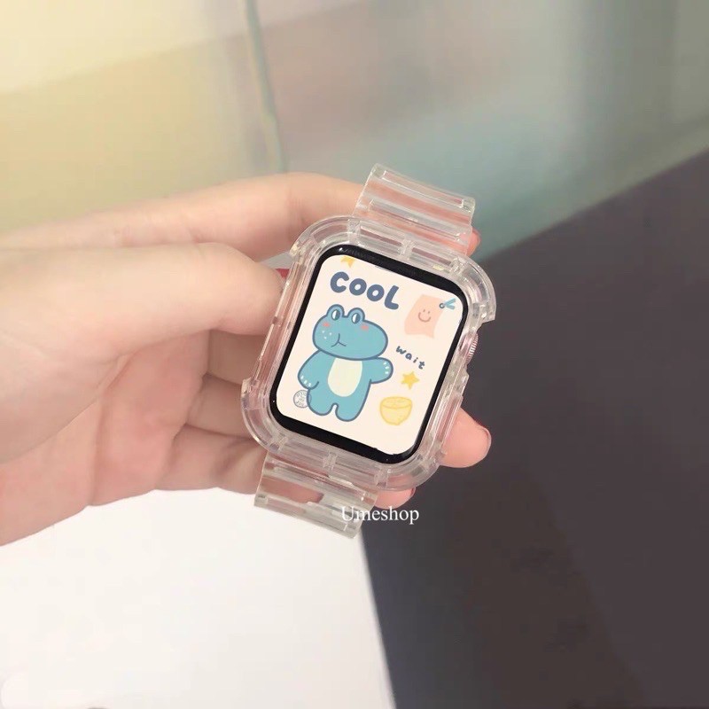 สายนาฬิกาข้อมือซิลิโคนแบบนุ่ม สาย watch ultra 11 10 9 8 7  6 SE 5 4 3 38 มิลลิเมตร 42 มิลลิเมตร 2in1 เคส