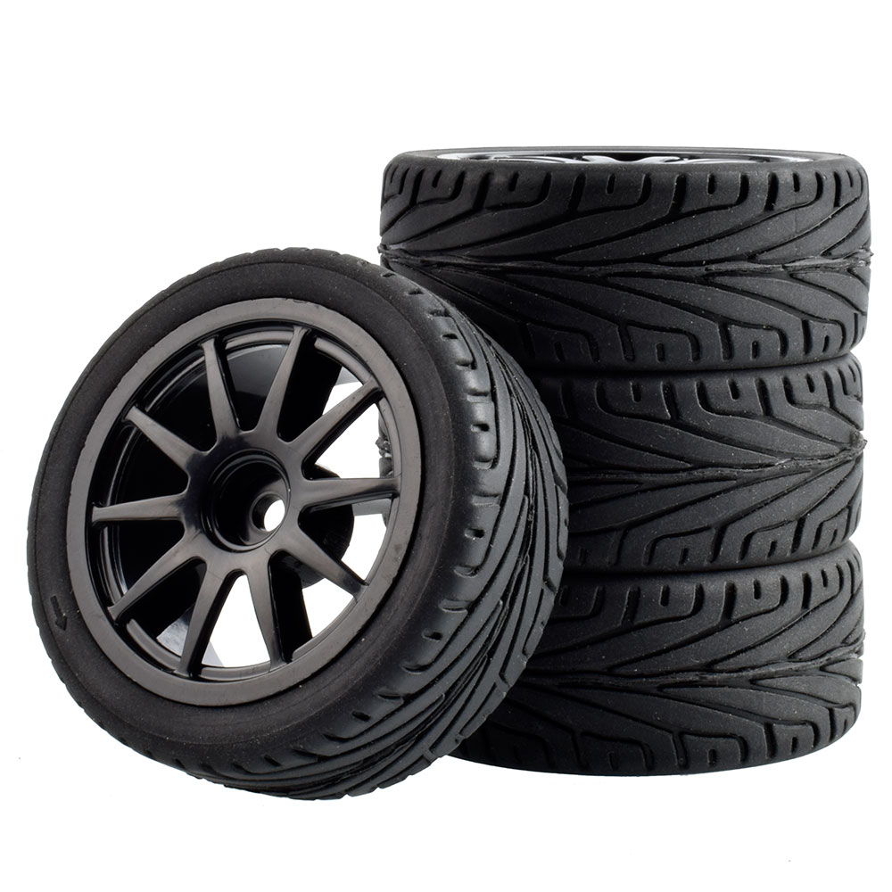 Rc 910-8010 ยางจับและล้อ 4 ชิ้นสําหรับ Wltoys 144001 รถบังคับแข่งความเร็วสูง 1:14 4WD
