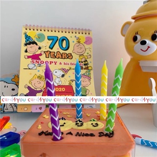 [Card4You]🌈เทียนวันเกิด Rainbow Birthday Candle