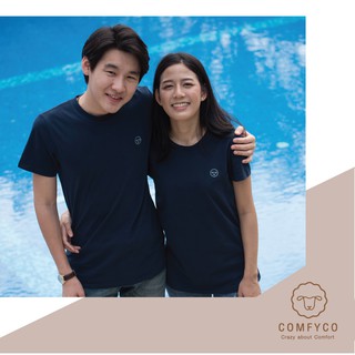 Comfyco เสื้อยืดผู้ชาย ผ้าฝ้าย 100% เนื้อผ้านุ่มพิเศษ เสื้อยืดผ้านิ่ม เสื้อยืดสีพื้น  ใส่สบาย ไม่ร้อน