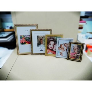 กรอบรูปใส่ประกาศนียบัตร ไม้ทอง 4x6, 5x7, 8x10, A4, 10x12, 6x8