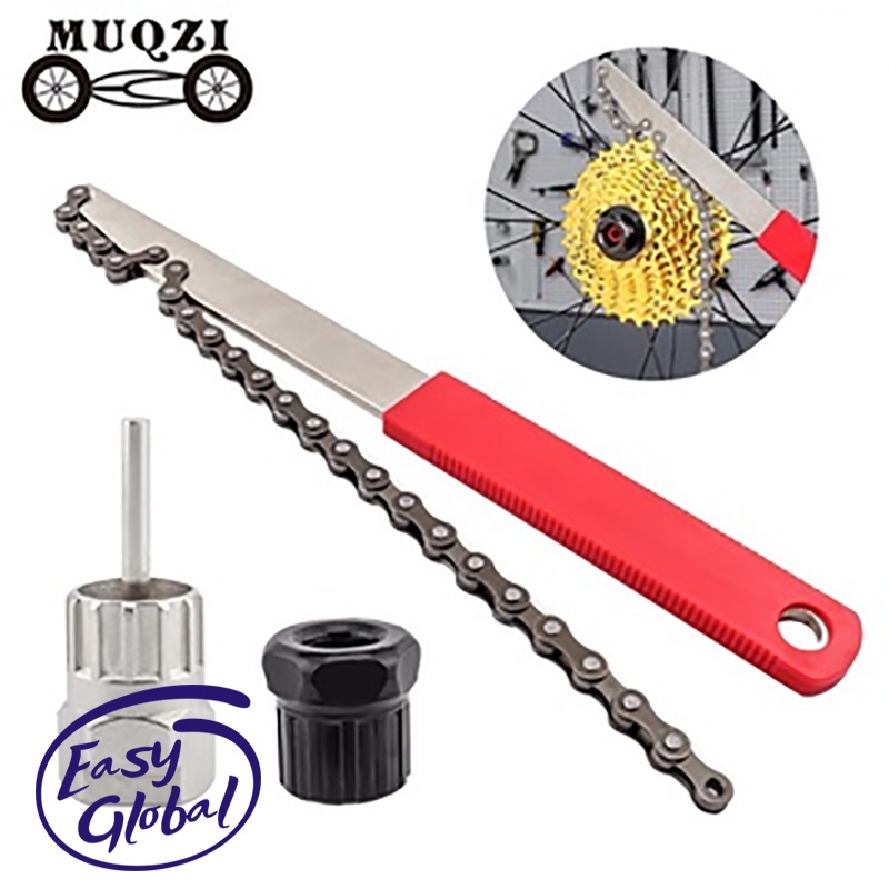 Bike Cassette Tool with Chain whip and Auxiliary Wrench Bicycle 6 7 8 9