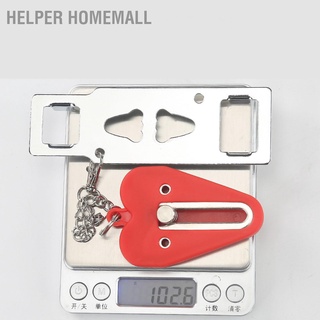 Helper Homemall บล็อกล็อกประตู แบบโลหะ ไม่ต้องเจาะ พกพาง่าย สําหรับบ้าน และท่องเที่ยว