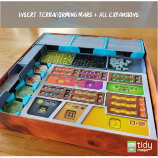 Tidy Insert เกม Terraforming Mars + all expansions (including Turmoil)