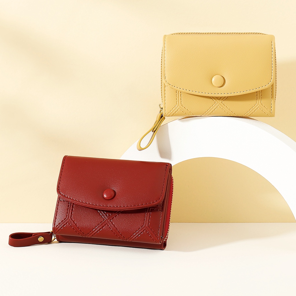 I'mBagY8024#NEW#กระเป๋าสตางค์ผู้หญิง สินคัาพร้อมส่งTAOMICMICกระป๋าตังค์ใบสั้นใบเล็ก กระเป๋าแฟชั้นเกาหลี - รูปที่ 3