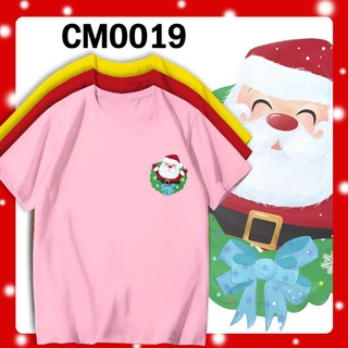 เสื้อยืดผ้าฝ้าย เสื้อยืดคริสต์มาส🌈LOCAL STOCK XMAS GIFT IDEA MERRY CHRISTMAS CM0019 SANTA-CLAUS FESTIVAL TSHIRT OVERSIZ