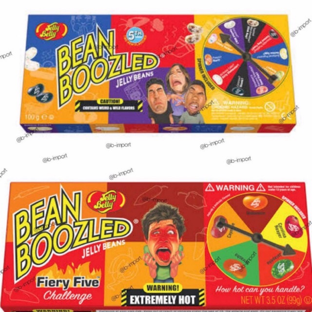 bean boozled ลูกอมรสประหลาด แบบกล่องเกมส์ขนาด 100 กรัม สินค้าเข้ามาใหม่ค่ะ พร้อมส่งนะค่ะ