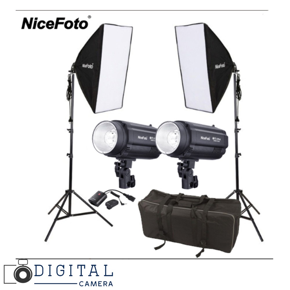Kit Flash Studio NICEFOTO K600 600Ws - Avec Accessoires, Compatible Bowens, Neuf