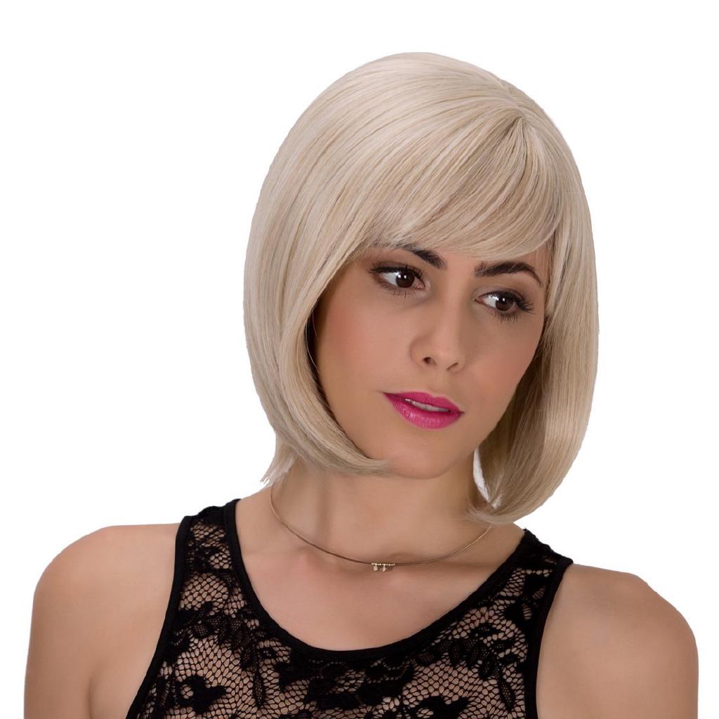 Fulllove Wig ทรงผมสั้นวิกผมที่ซ่อนอยู่ Blunt Bangs BOBO Cosplay Ins มี5สี รุ่น752