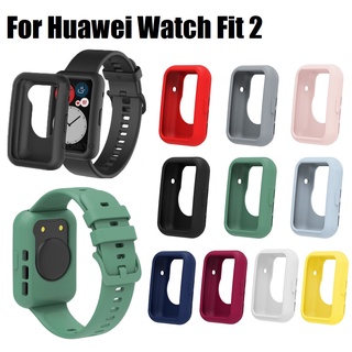 เคส huawei watch fit 2 เคสนาฬิกาข้อมือ ยางซิลิโคนนิ่ม เคส huawei fit2 ทนทาน อุปกรณ์เสริม สําหรับ Huawei watch fit 2 เคส Silicone Case เคส Huaweiwatch fit 2